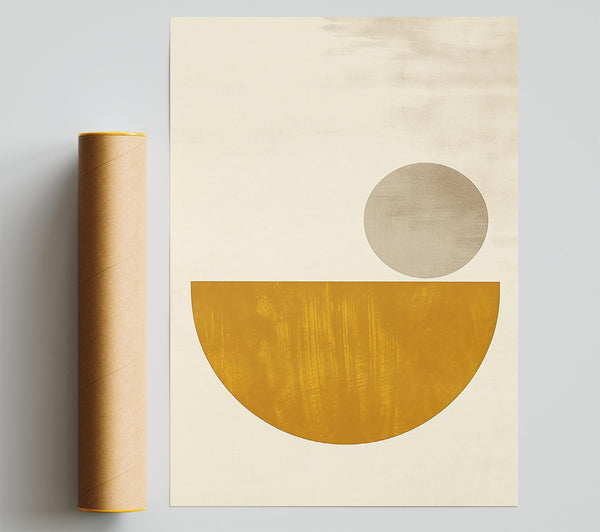 Golden Half Circle Dream Giclee Print