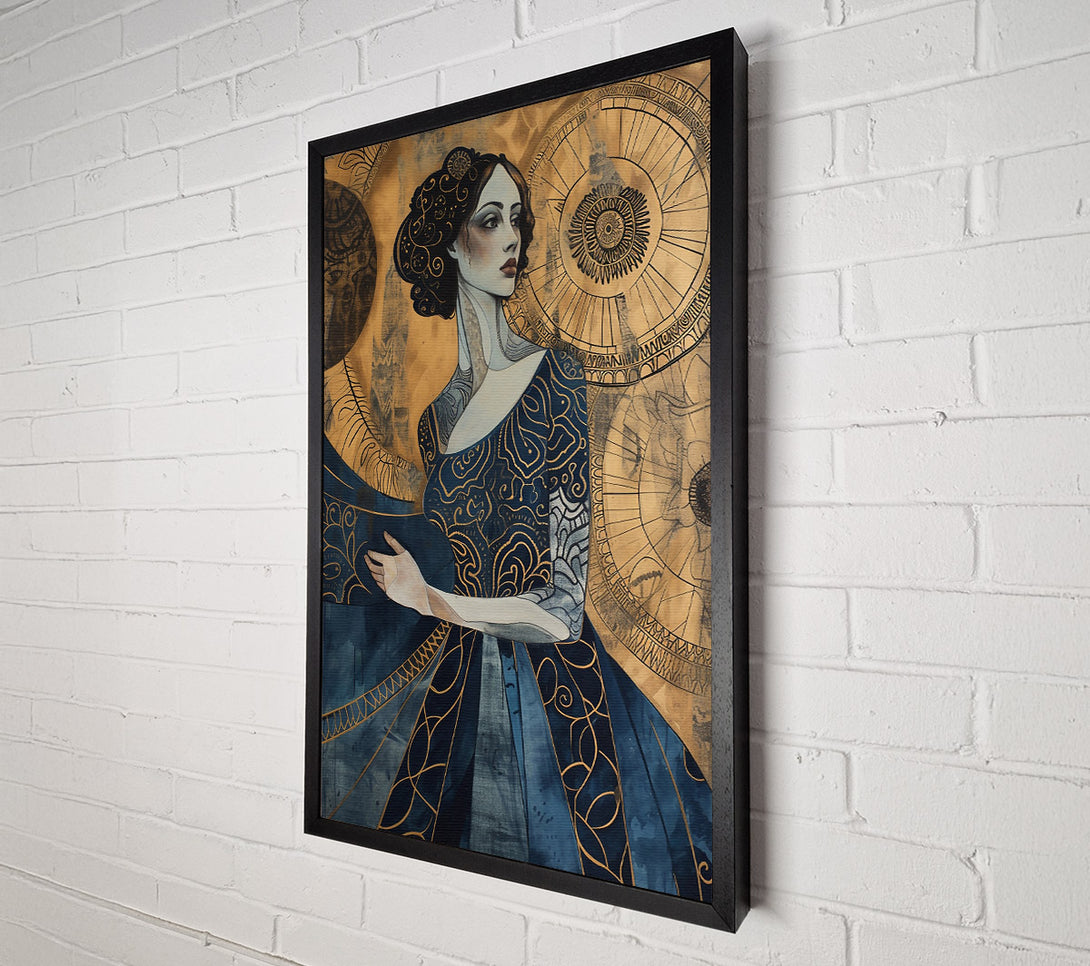  A Canvas Print of Indigo Enchantment Canvas Wall Art