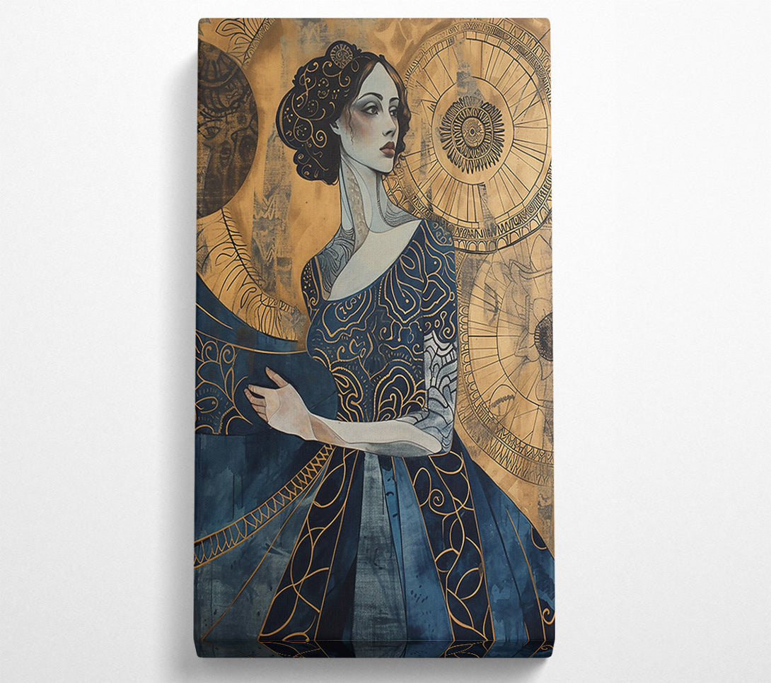  A Canvas Print of Indigo Enchantment Canvas Wall Art
