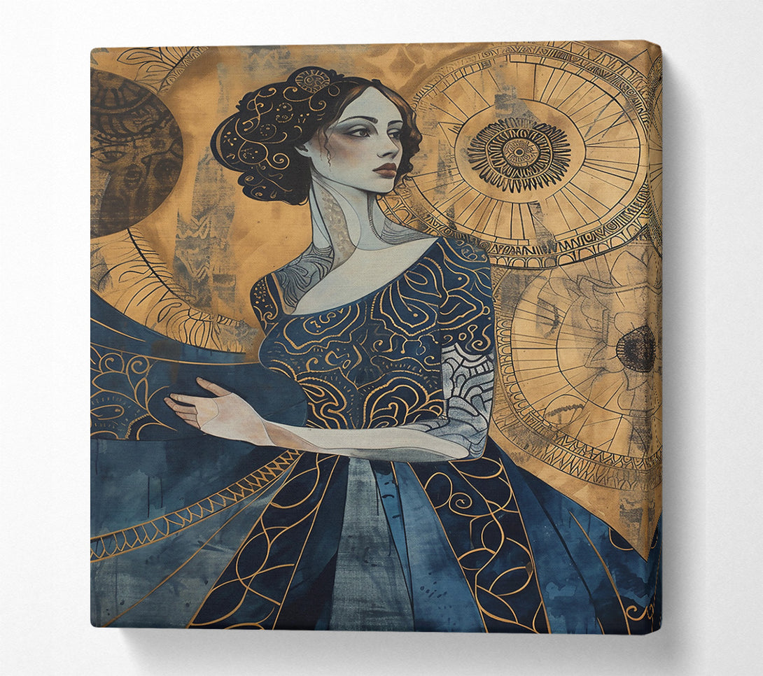  A Canvas Print of Indigo Enchantment Canvas Wall Art