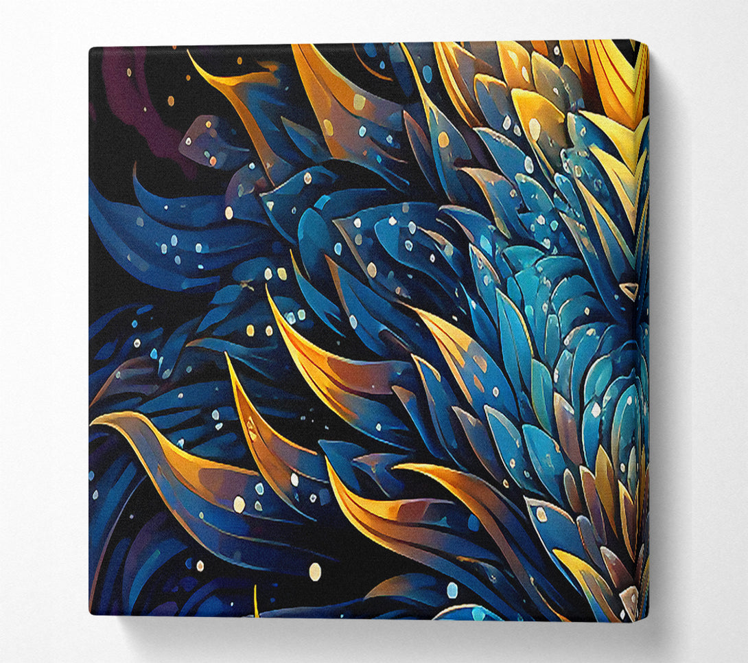  A Canvas Print of Gold Dragon Canvas Art