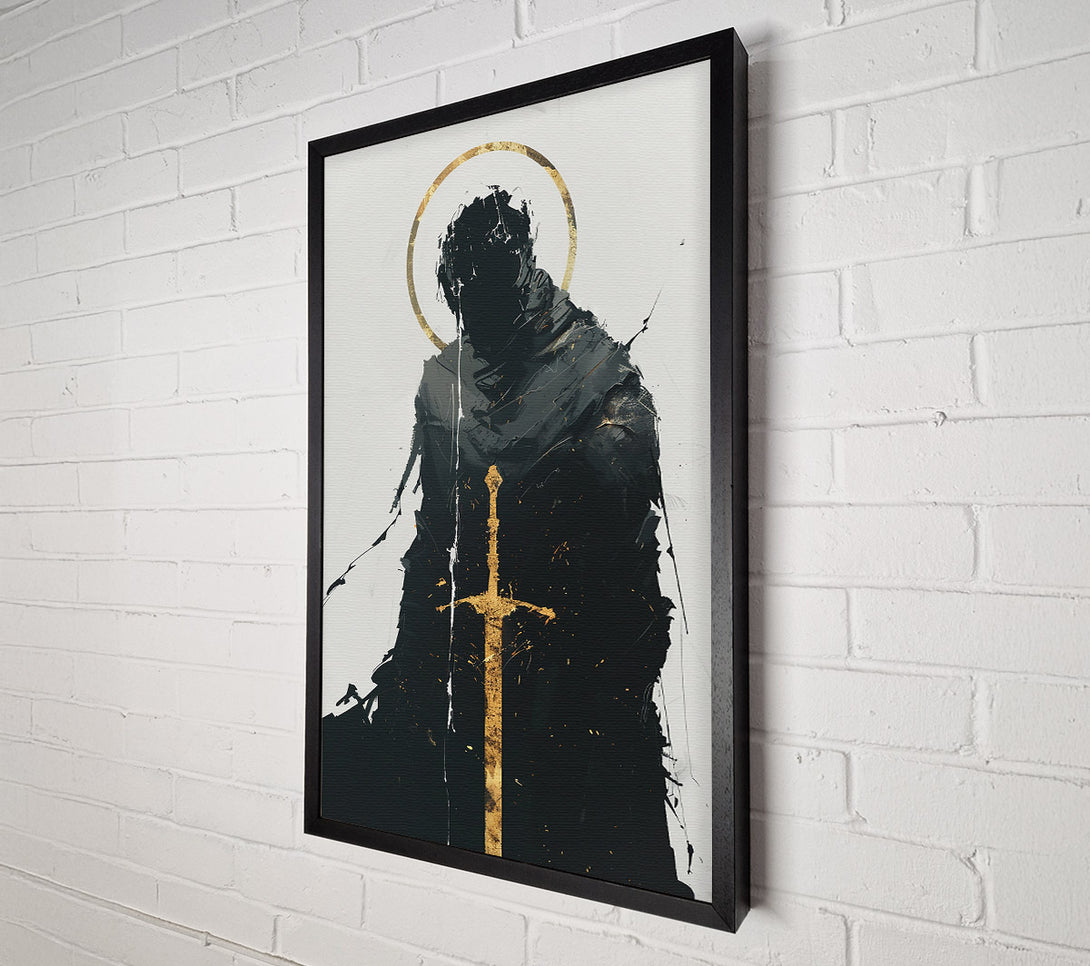  A Canvas Print of Golden Shadow Warrior Canvas Print