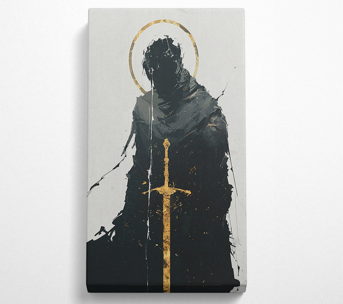  A Canvas Print of Golden Shadow Warrior Canvas Print