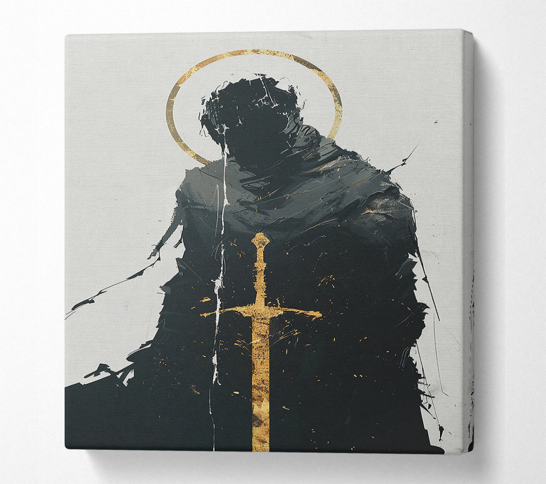  A Canvas Print of Golden Shadow Warrior Canvas Print