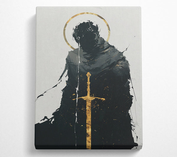  A Canvas Print of Golden Shadow Warrior Canvas Print