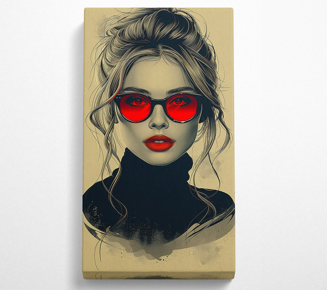  A Canvas Print of Red Lens Glance Canvas Art