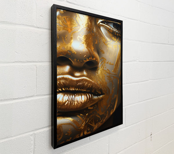 Gold Face Close Up