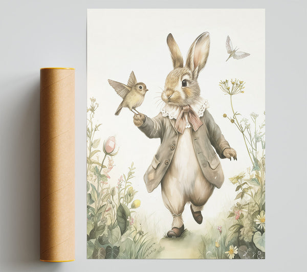 The Brown Bunny Walk Print