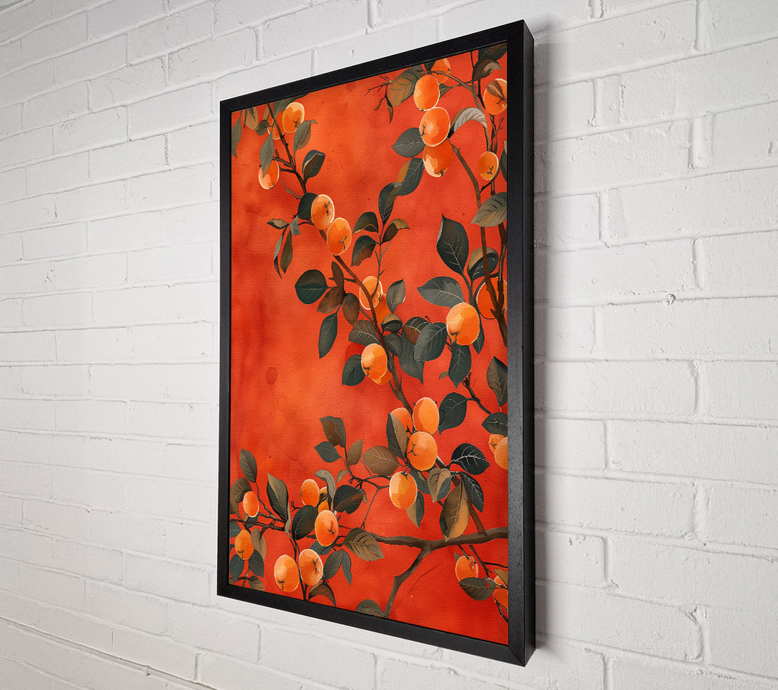  A Canvas Print of Crimson Citrus Dreams Canvas Print