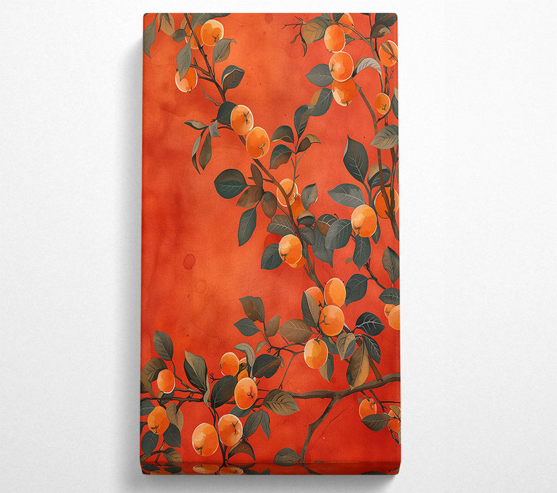  A Canvas Print of Crimson Citrus Dreams Canvas Print
