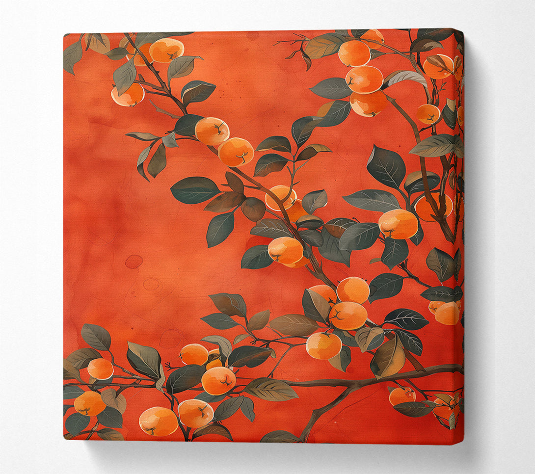 A Canvas Print of Crimson Citrus Dreams Canvas Print