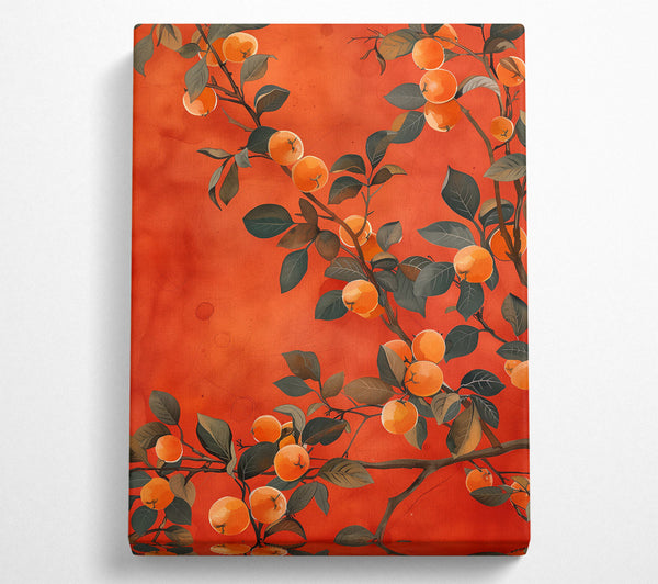  A Canvas Print of Crimson Citrus Dreams Canvas Print