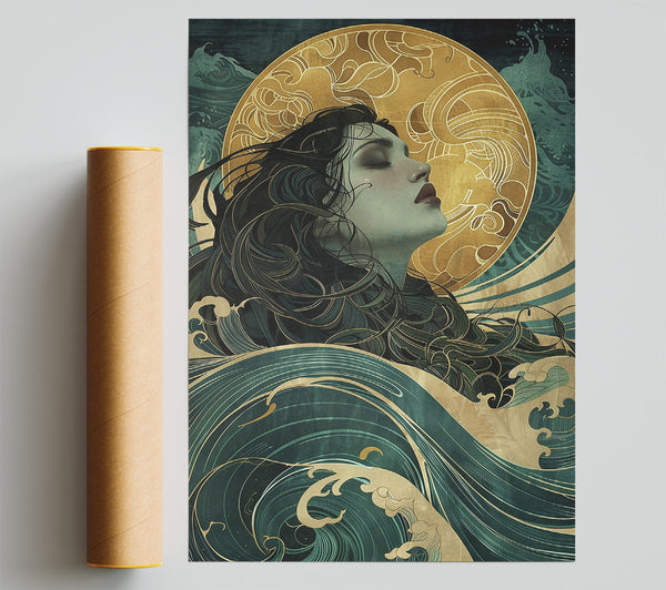 Emerald Waves And Dreams Giclee Print