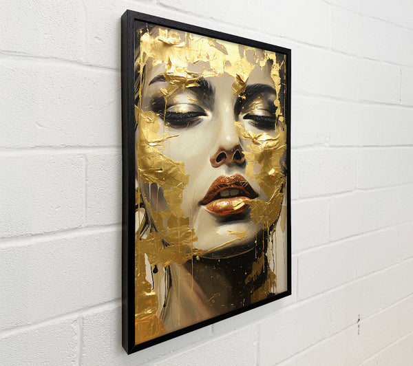 Gold Face Woman