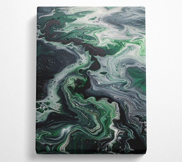  A Canvas Print of Emerald Swirlscape Canvas Art