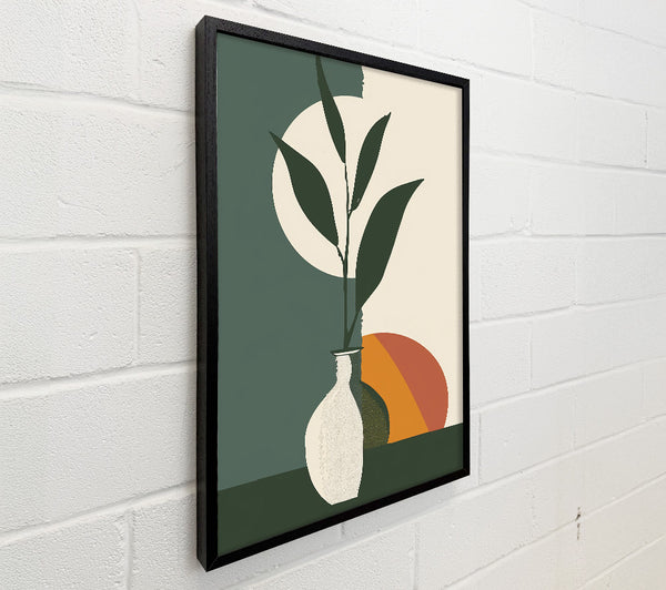 Sage Green Vase And Sun