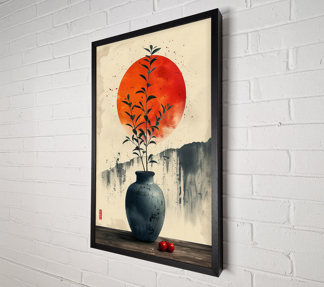  A Canvas Print of Red Sun Still Life Canvas Art