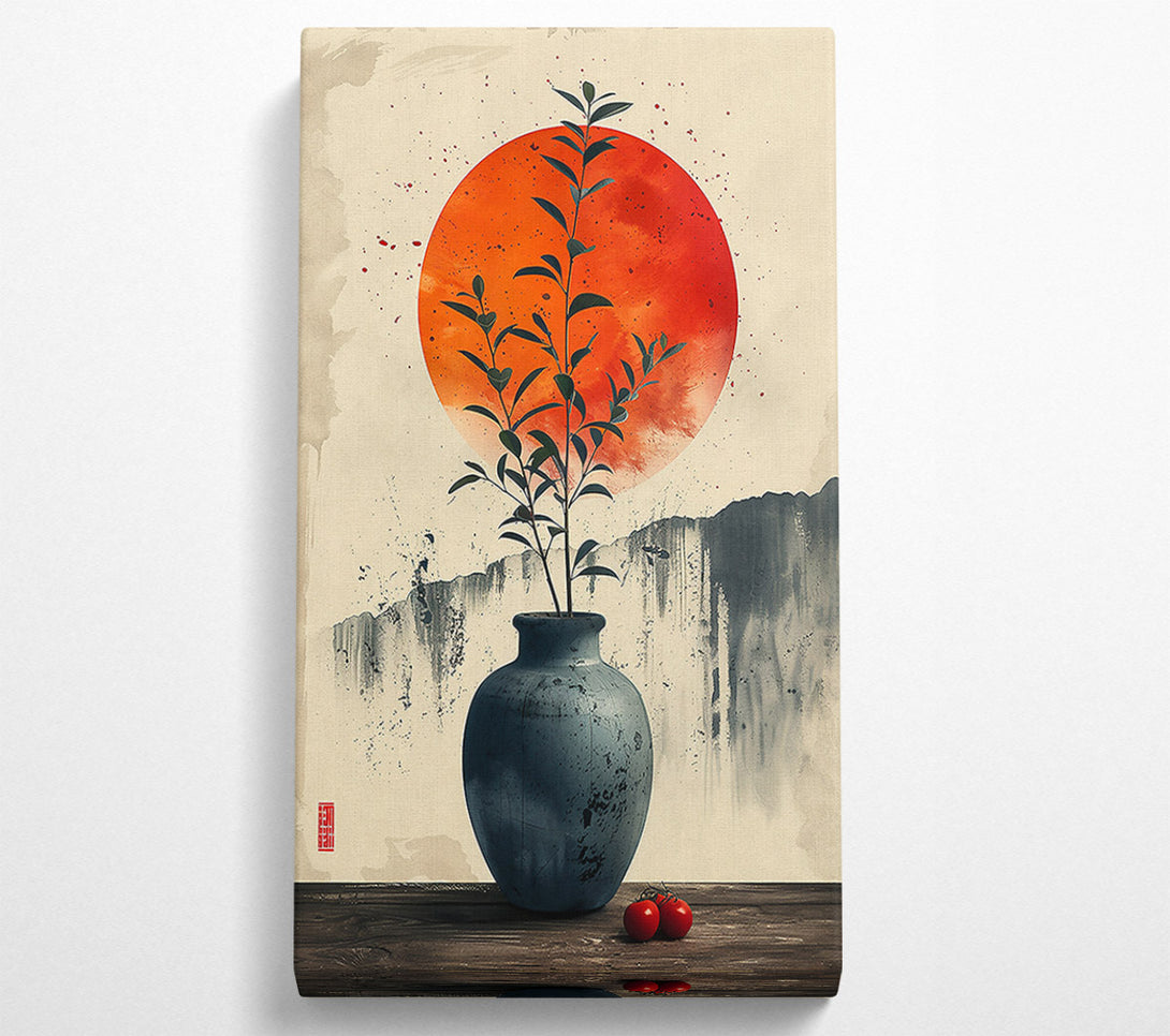  A Canvas Print of Red Sun Still Life Canvas Art