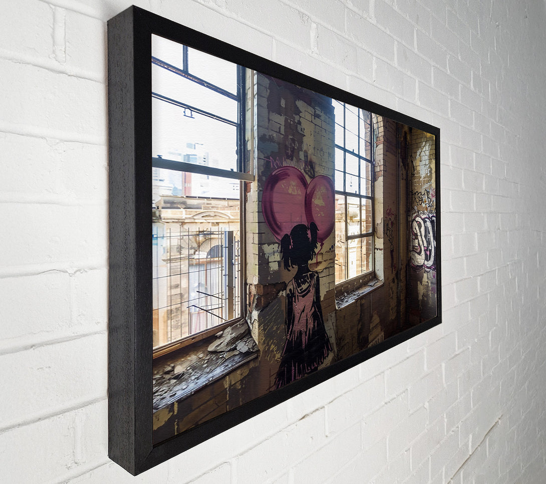  A Canvas Print of Pink Balloon Dreams Canvas Art
