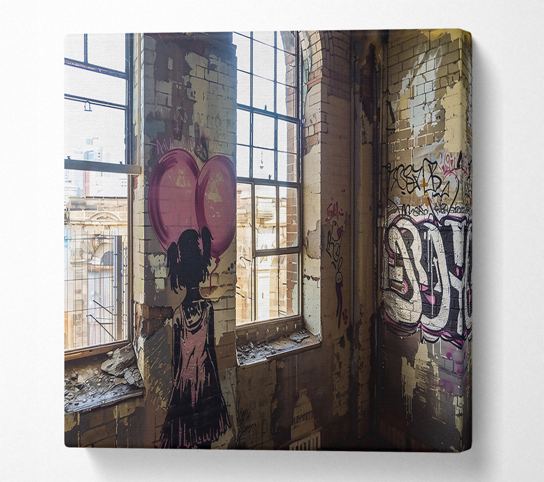  A Canvas Print of Pink Balloon Dreams Canvas Art
