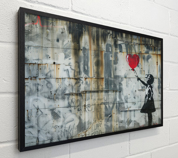 Red Heart Graffiti Art