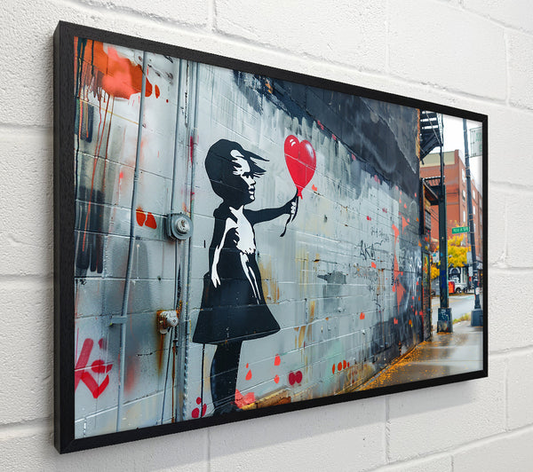 Red Heart Street Art