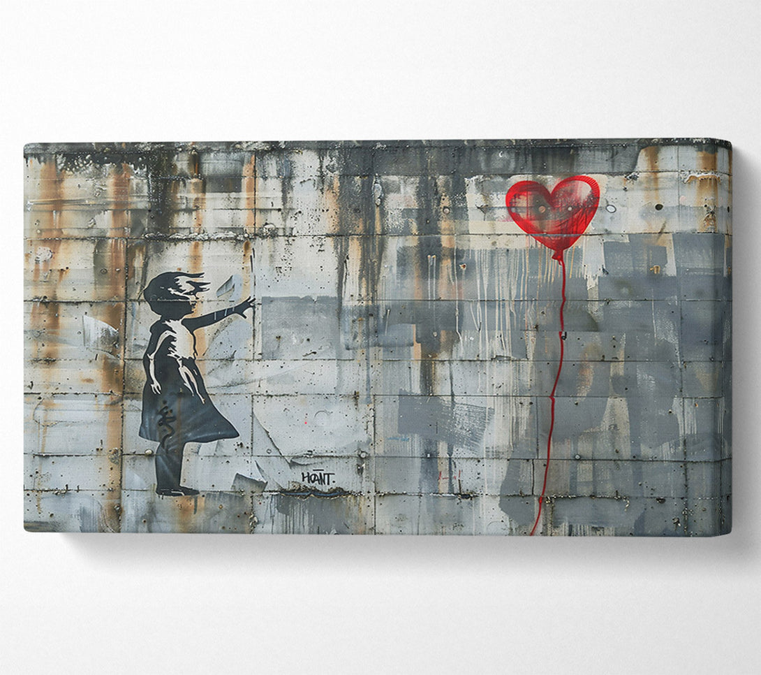  A Canvas Print of Red Heart'S Loss Canvas Print