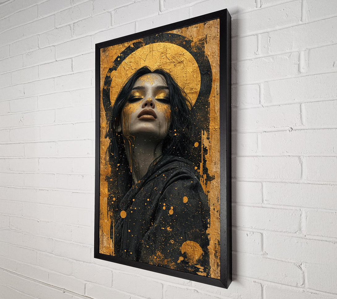  A Canvas Print of Gold Girl Canvas Art