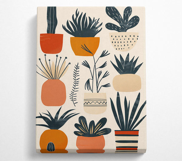  A Canvas Print of Terracotta Plant Dreams Canvas Print