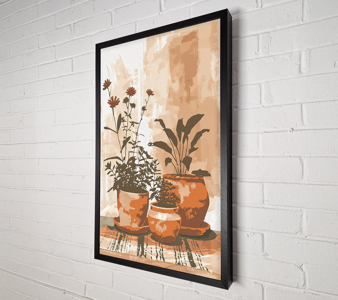  A Canvas Print of Terracotta Still Life Canvas Print