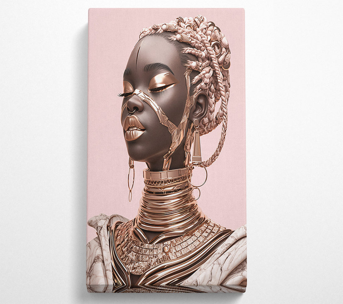  A Canvas Print of Gold Laced Woman Canvas Wall Art