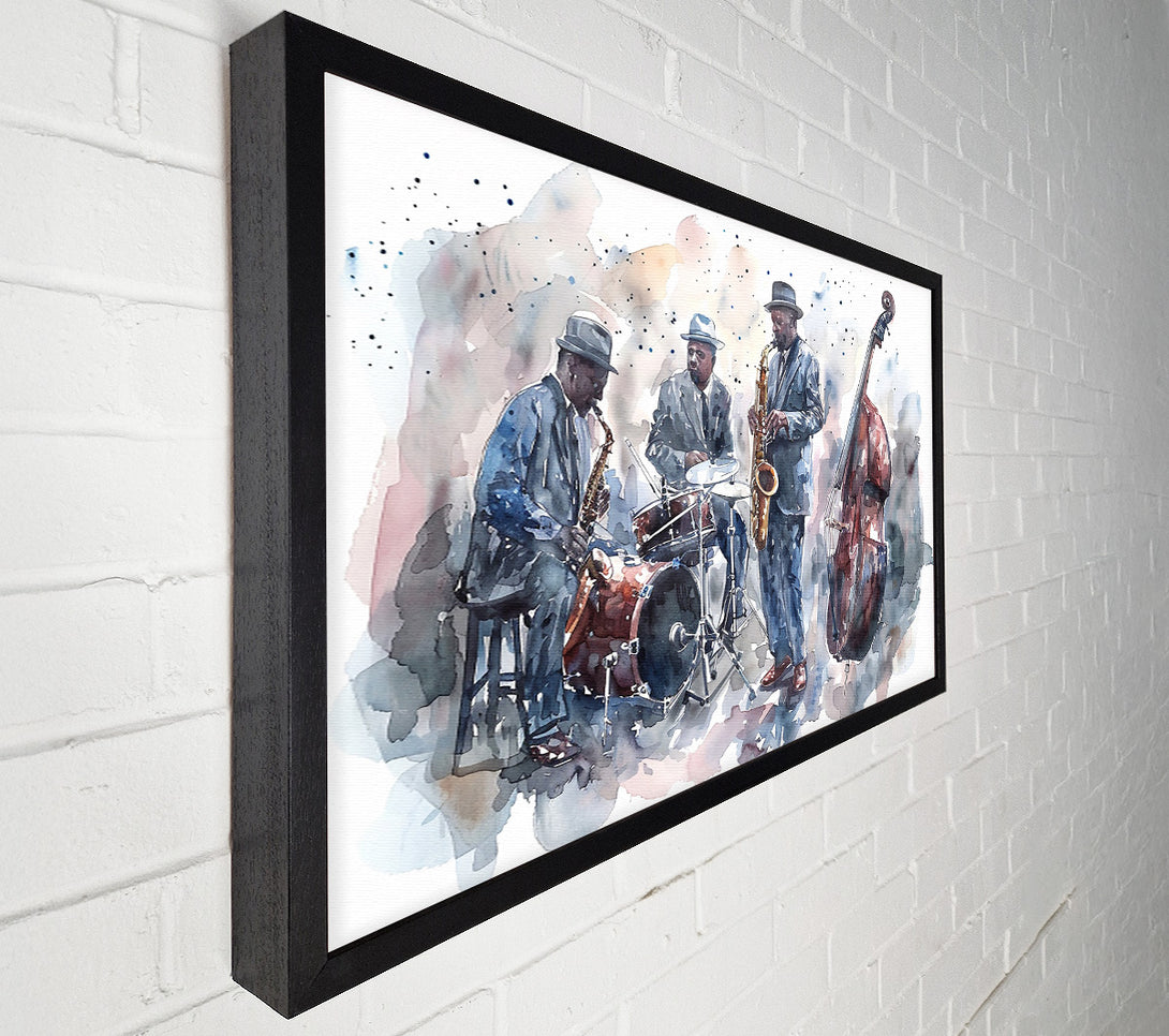 A Canvas Print of Blue Hues Of Jazz Canvas Art