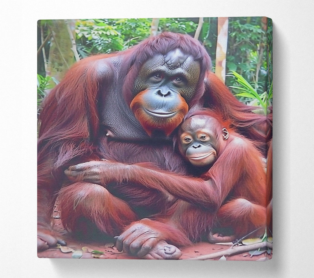  A Canvas Print of Red Furred Family Canvas Art
