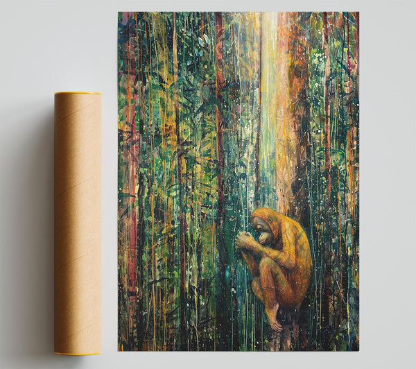 Orange In The Jungle Giclee Print
