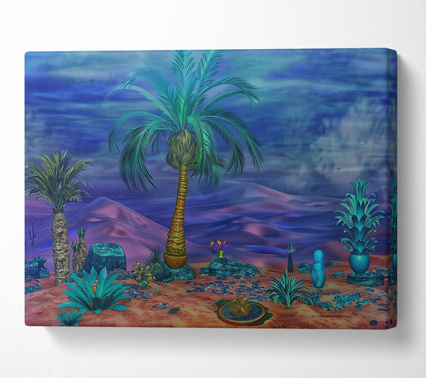  A Canvas Print of Blue Oasis Dream Canvas Art
