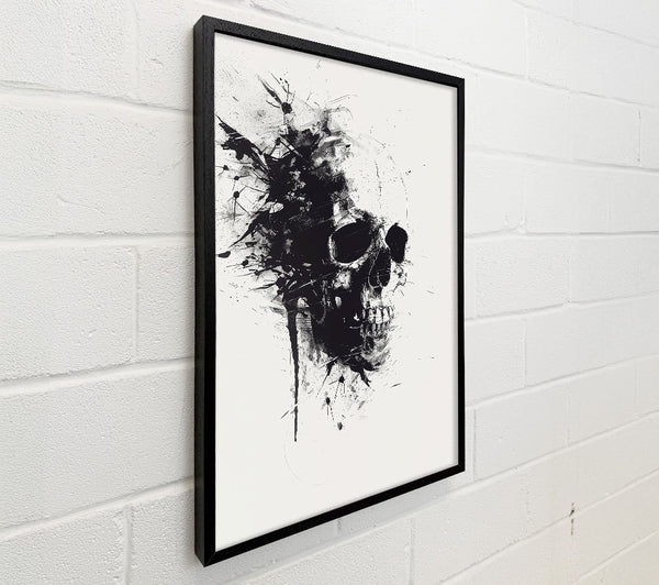 Black Skull Spatter