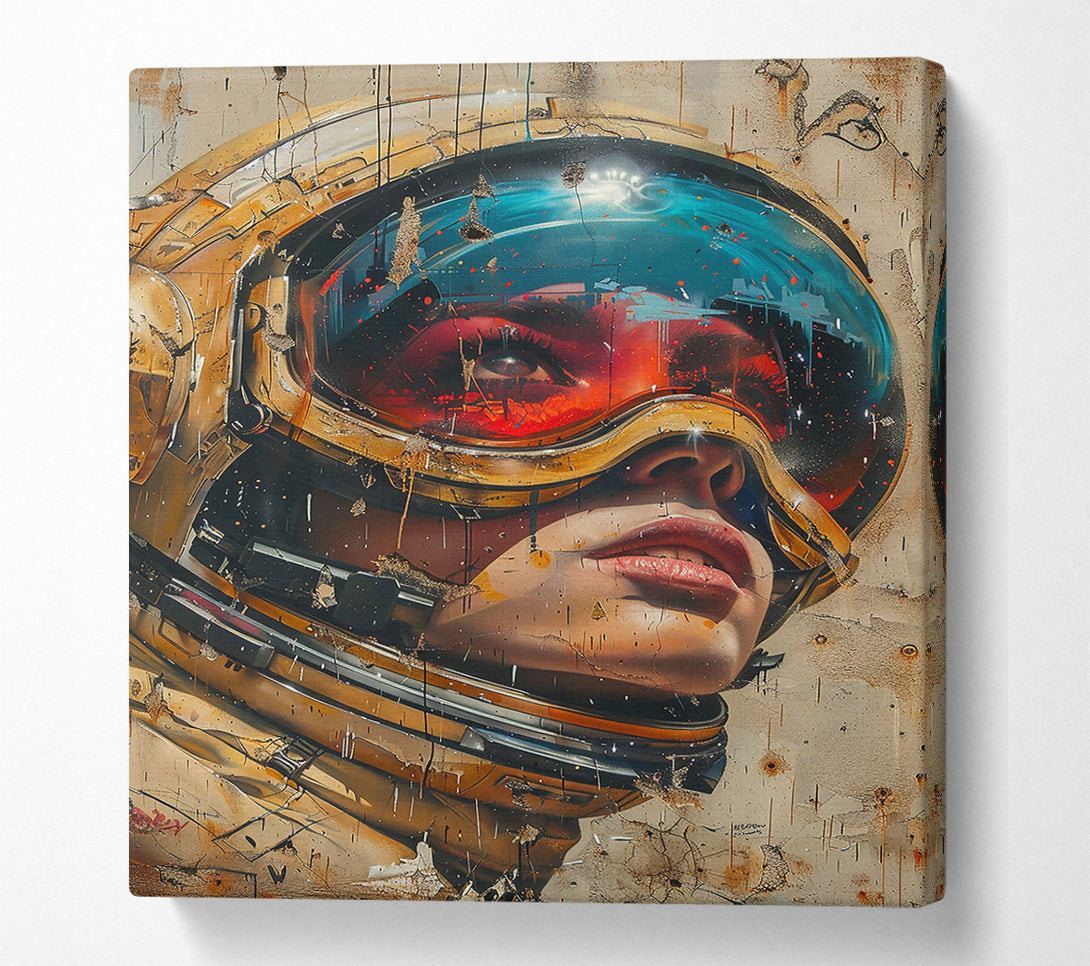  A Canvas Print of Golden Space Gaze Canvas Art