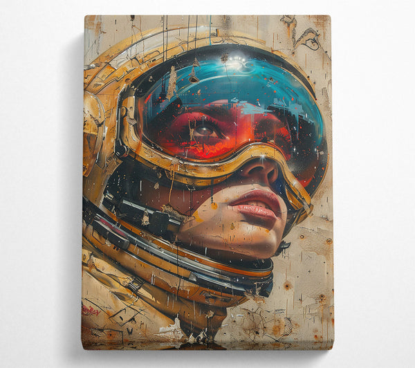  A Canvas Print of Golden Space Gaze Canvas Art