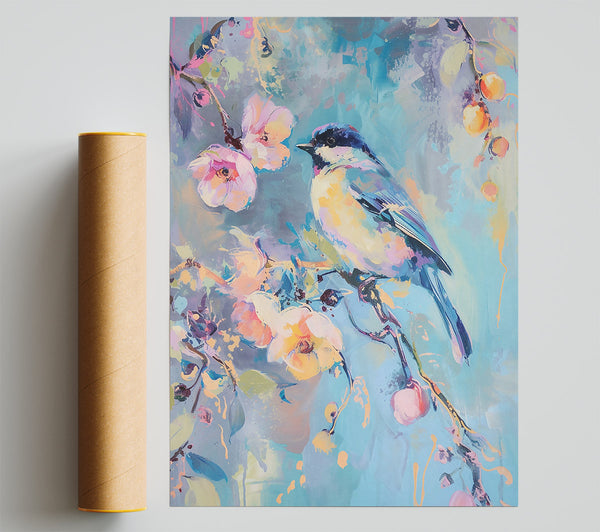 Bluebird In Bloom Print