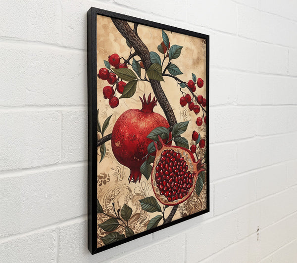 Crimson Pomegranate Bloom
