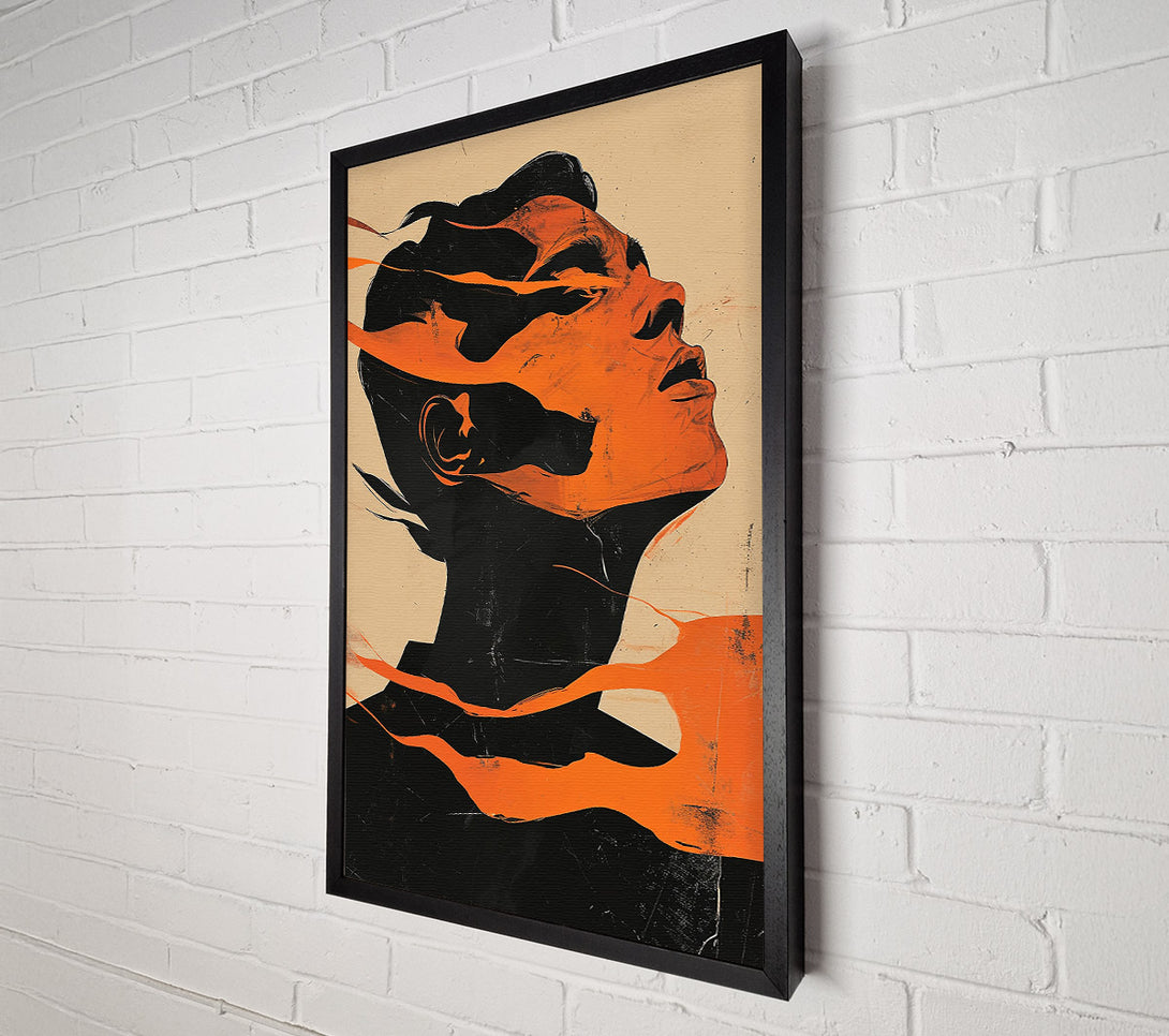  A Canvas Print of Burnt Orange Embrace Canvas Print