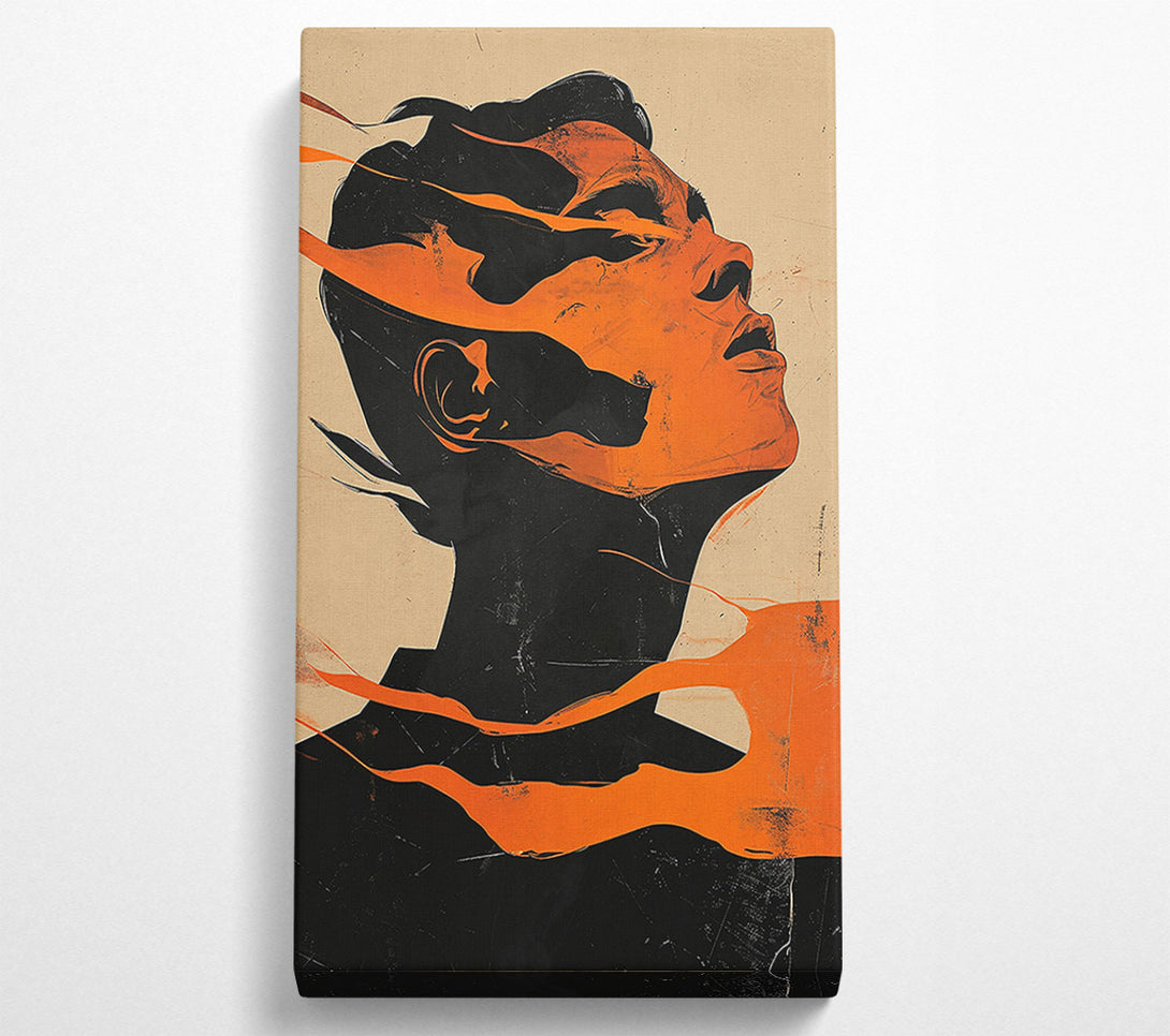  A Canvas Print of Burnt Orange Embrace Canvas Print