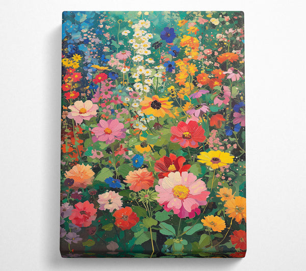  A Canvas Print of Pink Summer Bloom Canvas Print