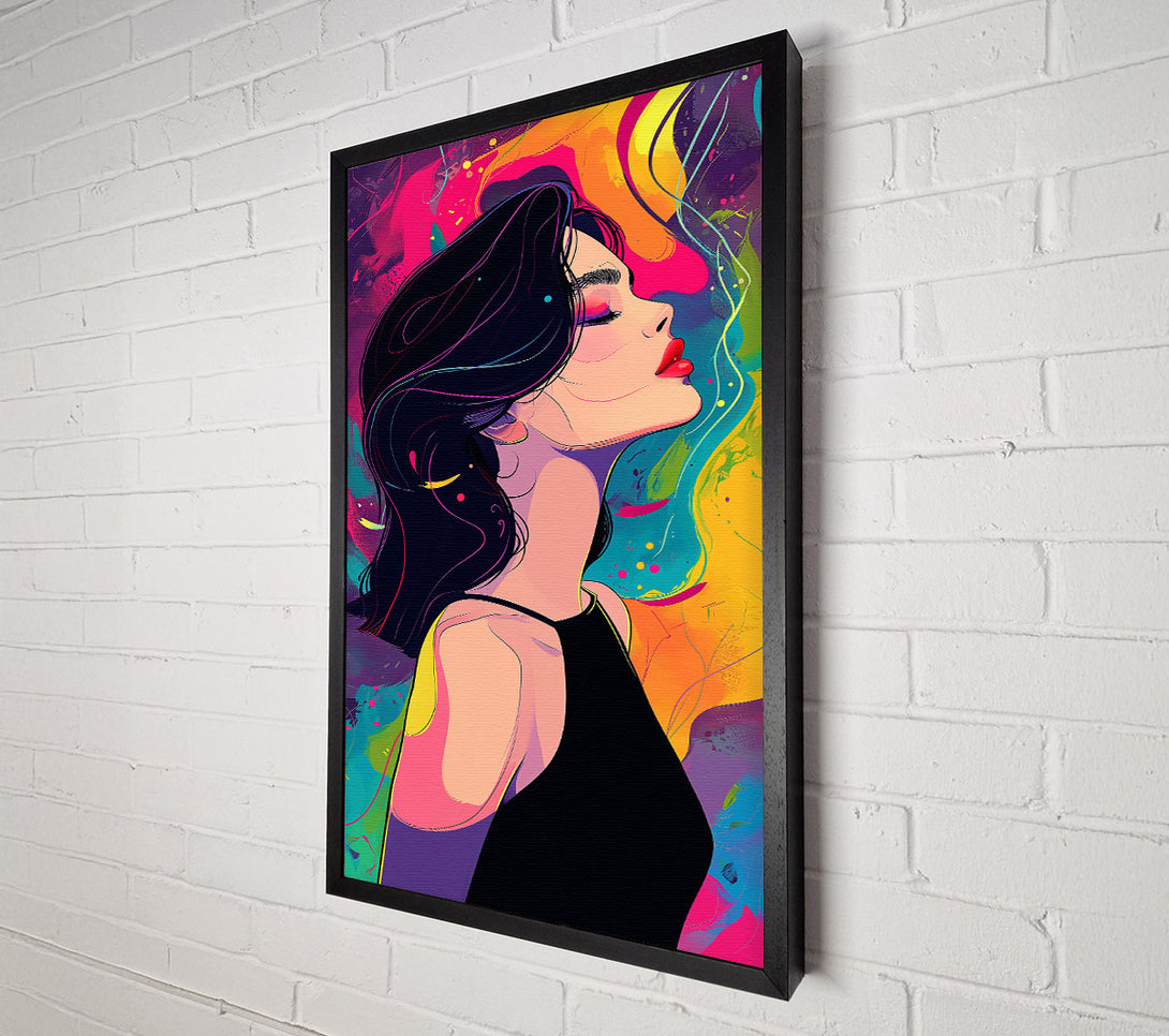  A Canvas Print of Pink And Black Dream Canvas Wall Art