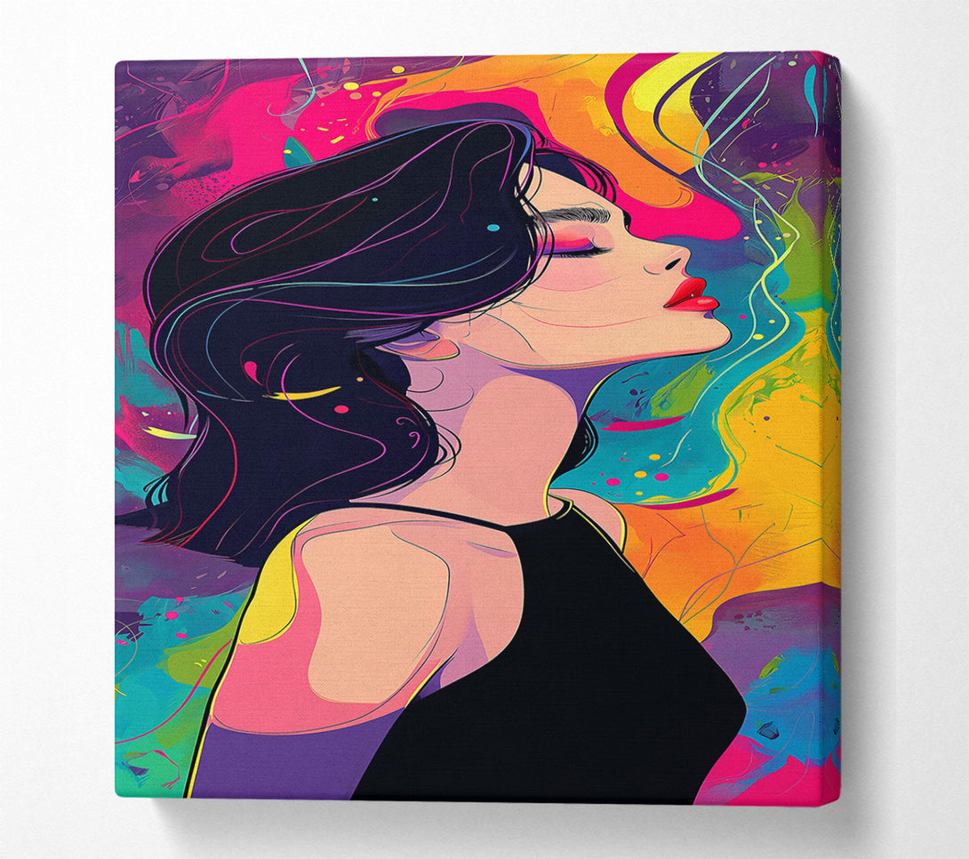  A Canvas Print of Pink And Black Dream Canvas Wall Art