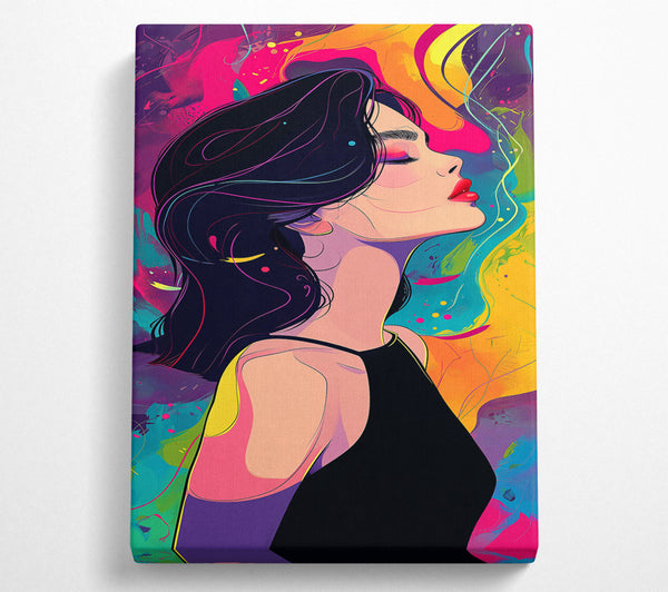  A Canvas Print of Pink And Black Dream Canvas Wall Art