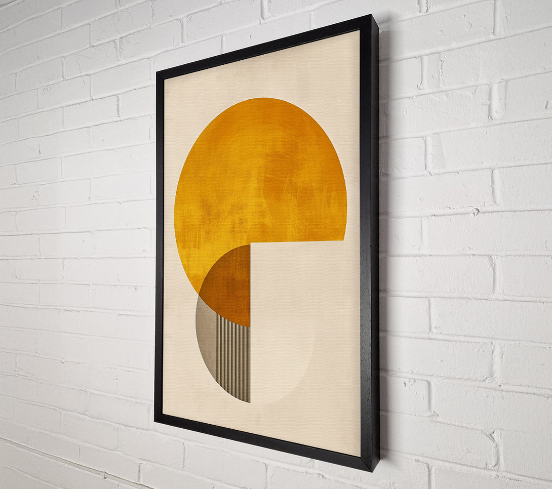  A Canvas Print of Golden Geometric Shapes Canvas Print