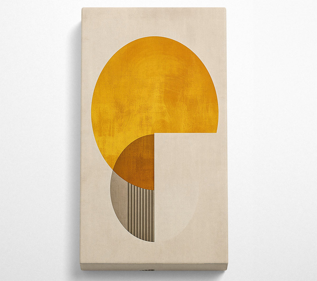  A Canvas Print of Golden Geometric Shapes Canvas Print