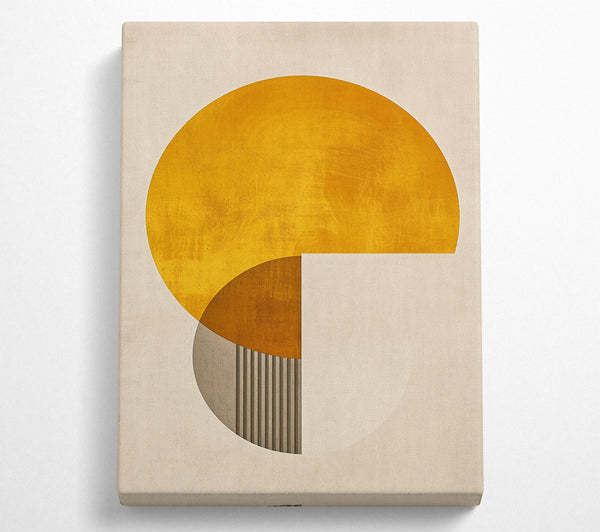  A Canvas Print of Golden Geometric Shapes Canvas Print