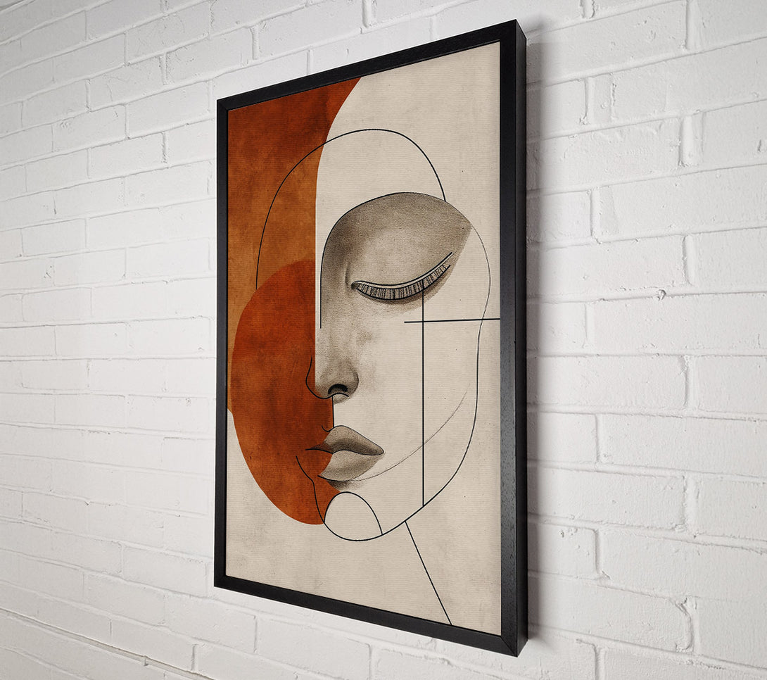  A Canvas Print of Rust And Lines Canvas Art